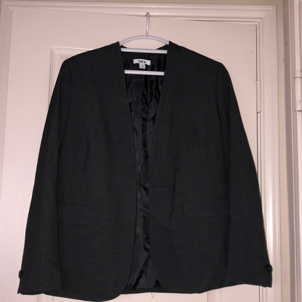 Bar III Dark Charcoal Gray Women’s Blazer